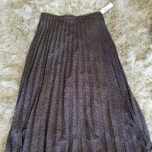 Brand New J Crew Polka Dot Pleated Skirt Size 0